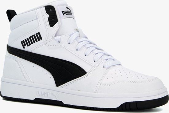 PUMA Rebound v6 Unisex Sneakers - Wit/Zwart - Maat 44