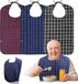 Roylvan Bavoirs, set de 3 bavoirs imperméables pour adultes avec boutons-pression et bavettes anti-éclaboussures