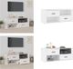 vidaXL meuble TV 100x35x40 cm bois de pin blanc