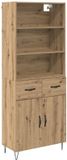 vidaXL Highboard Artisan Eiken 69,5 x 34 x 180 cm