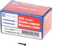 Hoenderdaal Fasteners Hoenderdaal Stalen nagel bolkop blauw 16 x 2.0mm