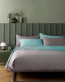Bassetti Pop Color Double beddengoedset, 100% katoen, rookgrijs, 250 x 200 cm