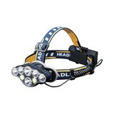 GRIFEMA GD303 Led-hoofdlamp, oplaadbaar, 8 lichtmodi, 8 leds, IPX45 waterdicht en licht, voor nachthardlopen, kamperen, vissen, wandelen