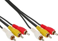 InLine® Tulpkabel, Audio/Video 3x Tulp jack/jack, 2m