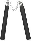 Funny Fashion Carnaval Ninja nunchaku vechtstokken verkleed accessoires - 25 cm - Voor bij een ninja pak/kostuum