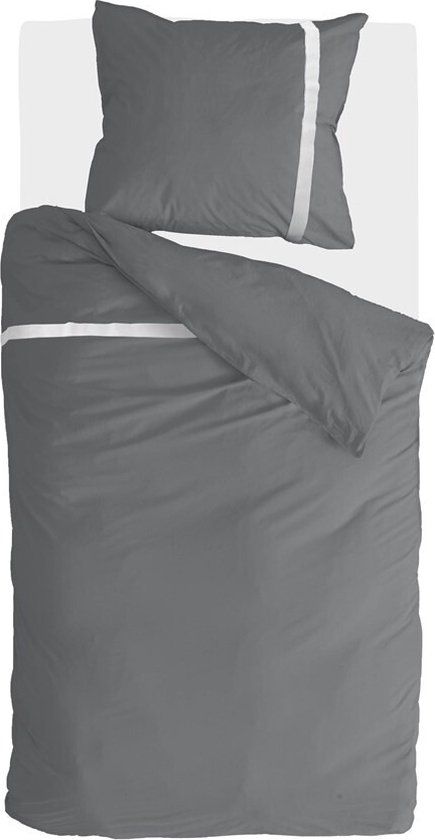 Walra Timeless Chic Dekbedovertrek - 140x220 - Antraciet - Katoen