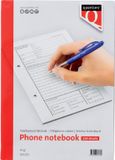 Quantore Telefoonnotitieblok 10 x 15 cm 100 vel Wit Geniet Softcover 60gr 5 stuks