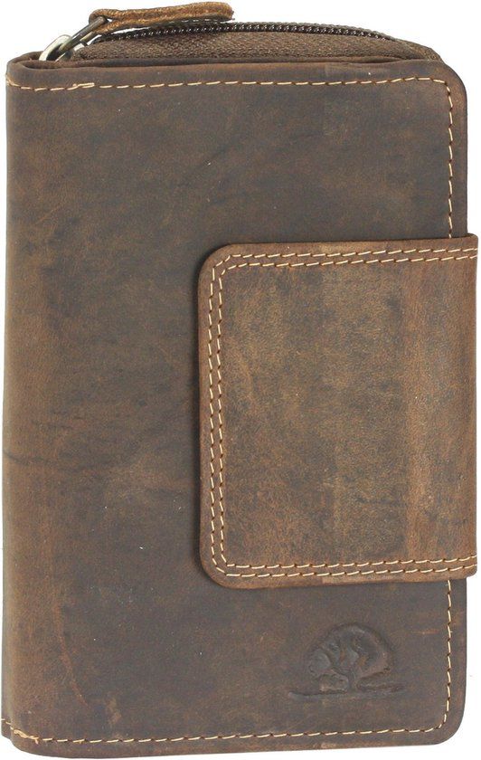 GREENBURRY Vintage Portemonnee Leer Bruin