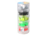 Decoratieve edelstenen van acryl, vierkant, fluorescerend, 16 x 16 mm, 100 stuks