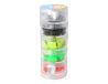 Decoratieve edelstenen van acryl, vierkant, fluorescerend, 16 x 16 mm, 100 stuks
