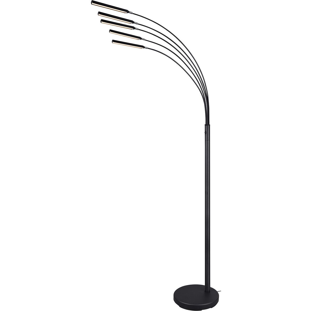 BES LED Trion Deer LED Vloerlamp - 15W - 3000K - Dimbaar - Zwart