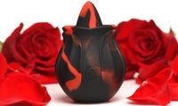 BLOOMGASM - Black Kiss Vibrateur de Rose - Rouge/Noir