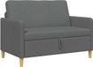 vidaXL Sofa Donkergrijs Polyester