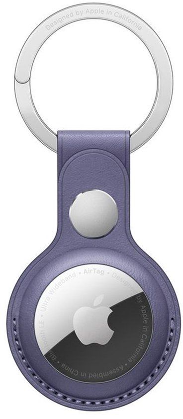 Apple Leather Key Ring voor de Apple AirTag - Wisteria