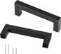 Shenzhen Haorui Industrial Technology Co., Ltd. 10-pack 96mm entraxe carré fin en acier inoxydable poignée de tiroir de cuisine - noir mat