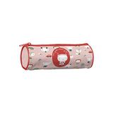 Etui Abeja SOS pennenetui, rond, kinderdorpen, Roze