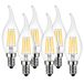 LVWIT A60 E27 LED Filament Lamp, Niet Dimbaar Energiebesparend, Retro Klassiek Decor, 806Lm, 2700K Warm Wit, Vervang 60 Watt, 6/9/12 Pack