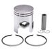 Cyclingcolors Zuiger + Zuigerringen Motorfiets Bromfiets Scooter Mofa 50cc Compatibel met MBK Booser Stunt Yamaha BW'S Slider D 40 mm 2 Ringen 1.2mm