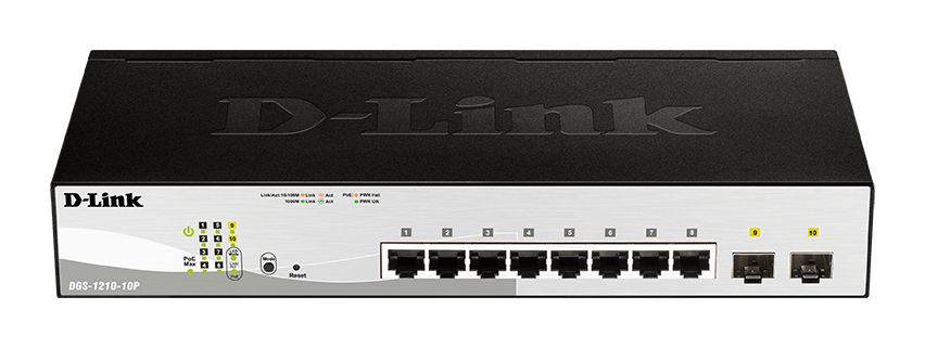 D-Link DGS-1210-10P - Switch - Zwart