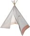 Home & Styling Speeltent - tipi tent - voor kinderen - met draagtas - wit - 103 x 160 cm - indianentent