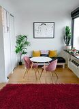 Ottoman Shaggy tapijt, dikke pool, rood, 1,70 x 2,40 cm