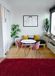 Ottoman Shaggy tapijt, dikke pool, rood, 1,70 x 2,40 cm