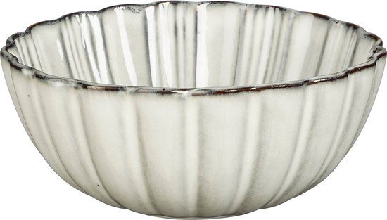 Mica Decorations Corfu Schaal - Ø17 cm - Grijs - Keramiek