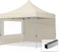TOOLPORT 3x3 m Easy Up partytent Vouwpaviljoen, ECONOMY alu 32mm met zijwanden (panorama), crème