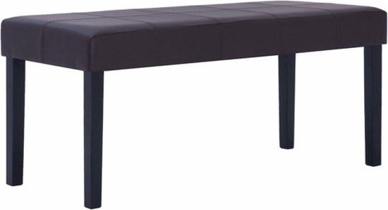 vidaXL Bankje 106 cm kunstleer bruin