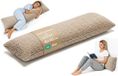 Zijslaapkussen ASE Zijslaapkussen 40x145 cm afneembare hoes – ergonomisch lichaamskussen body pillow voor zijslapers Bouclé zacht ademend vormvast – OEKO-TEX gecertificeerd Beige