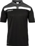 Uhlsport Offense 23 Polo Kinderen - Zwart / Antraciet / Wit | Maat: 140