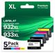 HP Officejet Cartouches couleur 932XL, 933XL, 5 pièces