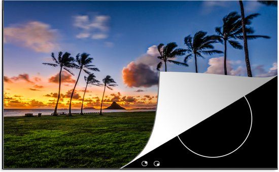 KitchenYeah® Inductie beschermer 77x51 cm - Hawaii - Inductie kookplaat accessoire