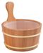 Seau de sauna en cèdre rouge foncé