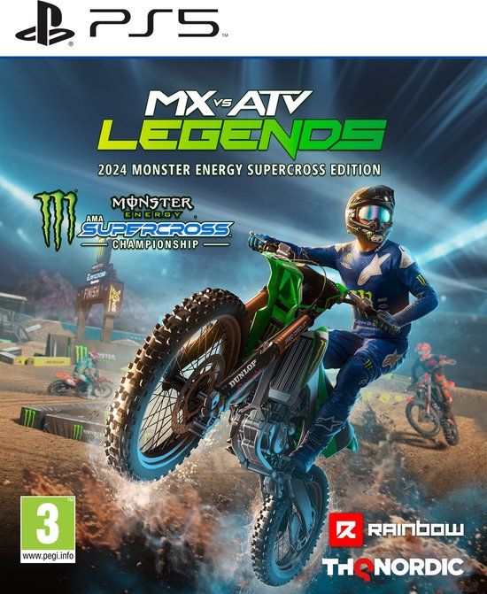 MX vs ATV Legends - 2024 Monster Energy Supercross Edition - PS5 - Blu-ray - Race