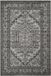 Safavieh Medallion Indoor Geweven Vloerkleed, Adirondack Collectie, ADR108, in Zilver & Zwart, 122 X 183 cm