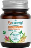 Puressentiel Essentiële Gemberolie (Zingiber Officinale) Bio 60 Capsules