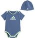 Adidas Essentials big logo bodysuit en beanie cadeauset kids