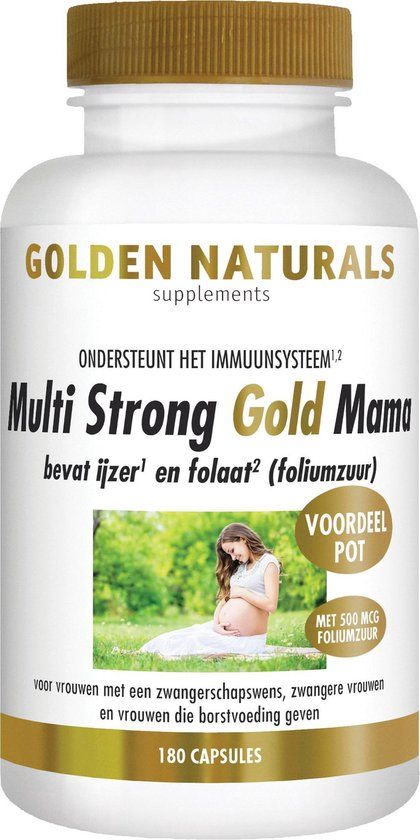 Golden Naturals Multi Strong Gold Mama - 180 Vegan Capsules