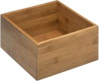 5five Sieraden/make-up houder/box - 18 x 18 x 9,5 cm - bamboe hout - Organizer