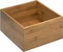 5five Sieraden/make-up houder/box - 18 x 18 x 9,5 cm - bamboe hout - Organizer
