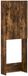 vidaXL Toiletkast HAARLEM Gerookt eiken 66 x 25,5 x 190 cm