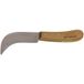 Stubai Couteau en cuir avec manche en bois et lame courbée, 75 mm