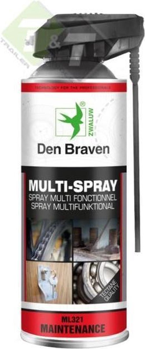 WD-40 Multispray Zwaluw, 400 ml, Den braven Universele Spray