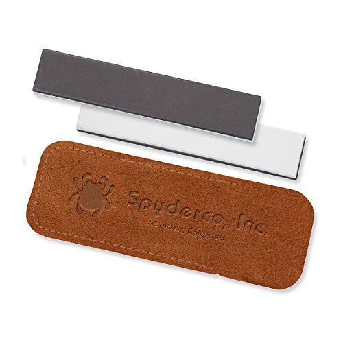 Spyderco Medium en Fine Pocket Stone Messenslijper, Wit, 303MF