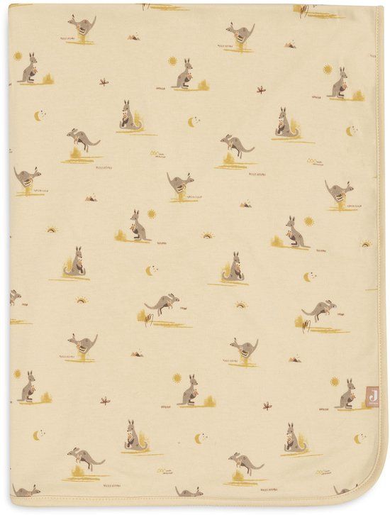 Jollein Baby Deken Wieg - 75x100cm - Jersey - Kangaroots