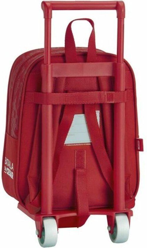 Schoolrugzak met Wielen 805 Real Sporting de Gijón - Rood - 10 l