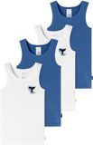 SCHIESSER Onderhemd ' Fine Rib ' blauw / wit
