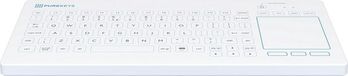 Purekeys Medisch Toetsenbord Bedraad met Touchpad Wit QWERTY US Layout