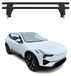 Menabo système de barres de toit, porte-bagages de base pour Polestar 2, années modèles 2020-2025, aluminium, noir, 2 pièces
